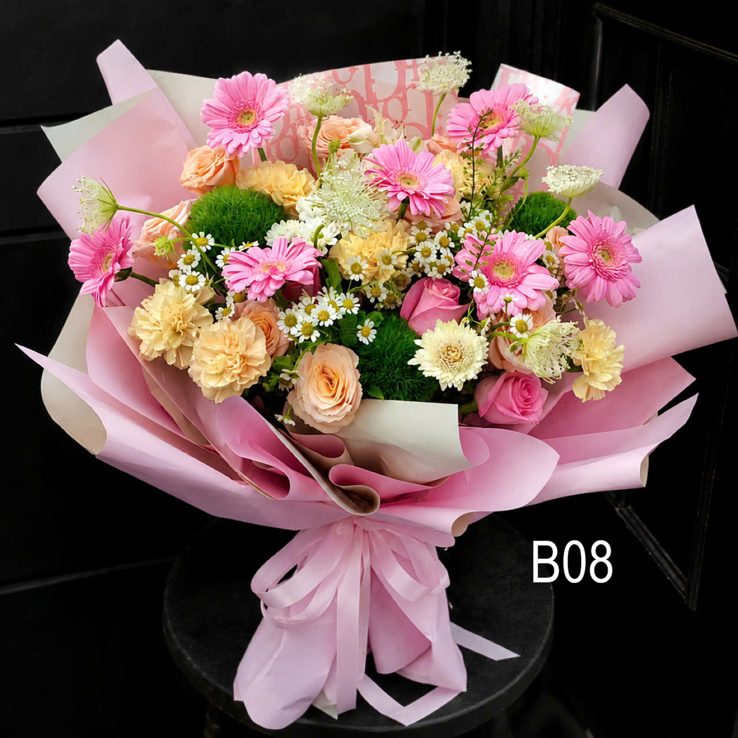 Bó Hoa Đồng Tiền Hồng Ngọt Ngào