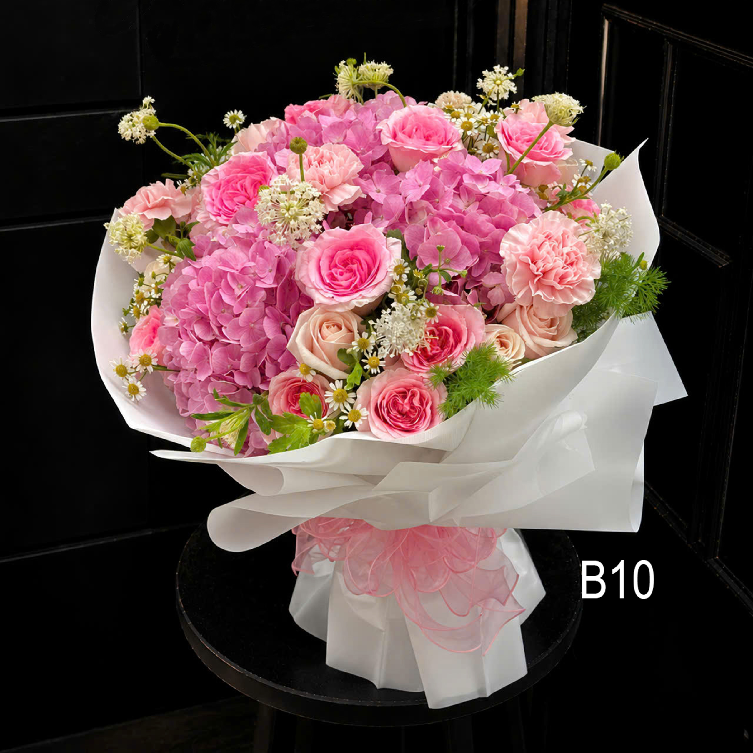 Bó Hoa Cẩm Tú Cầu Hồng Dịu Dàng