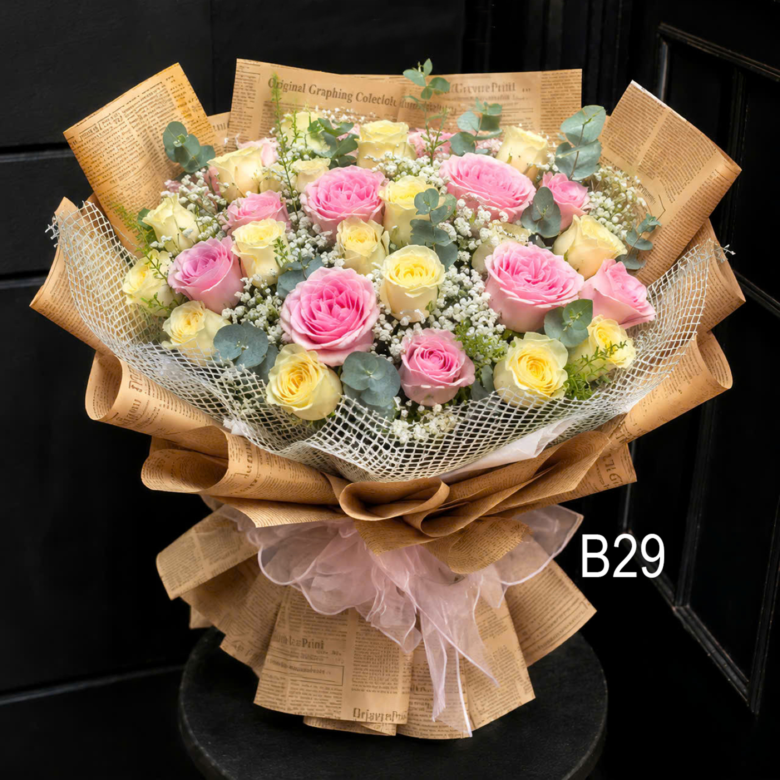 Bó Hoa Hồng Pastel Bình Yên