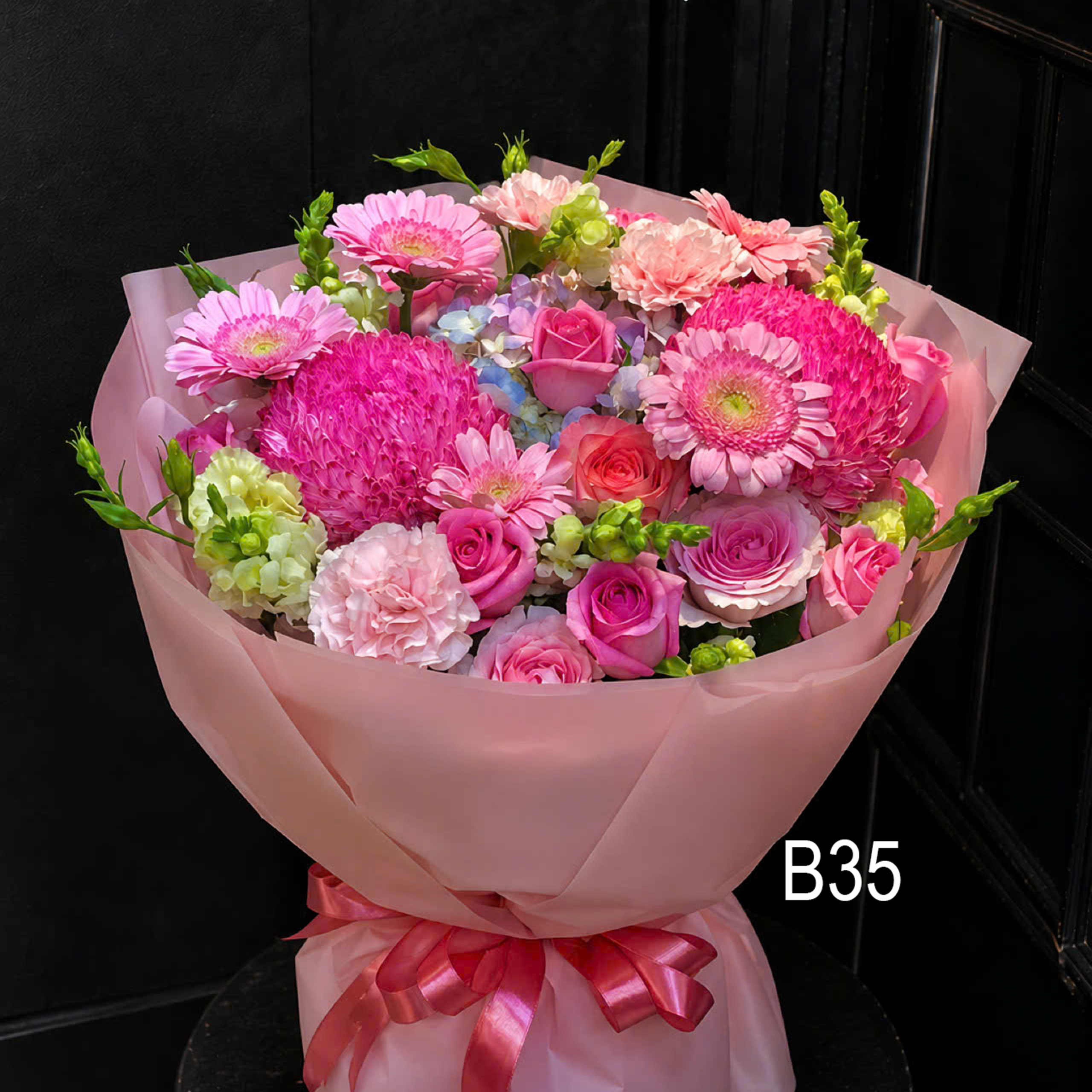 Bó Hoa Hồng Phấn Rực Rỡ