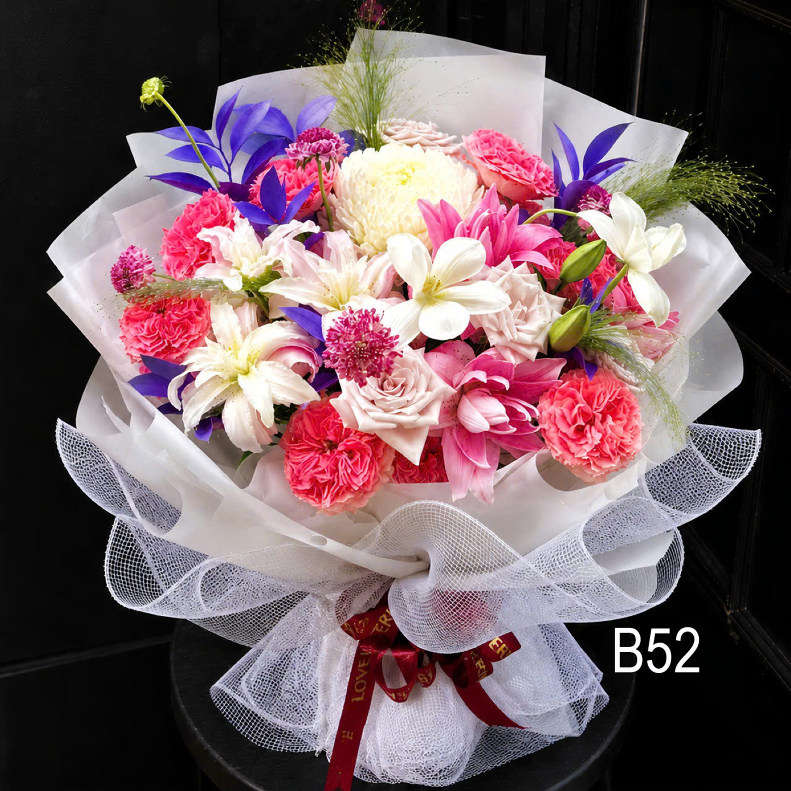Bó Hoa Lily Hồng Rực Rỡ