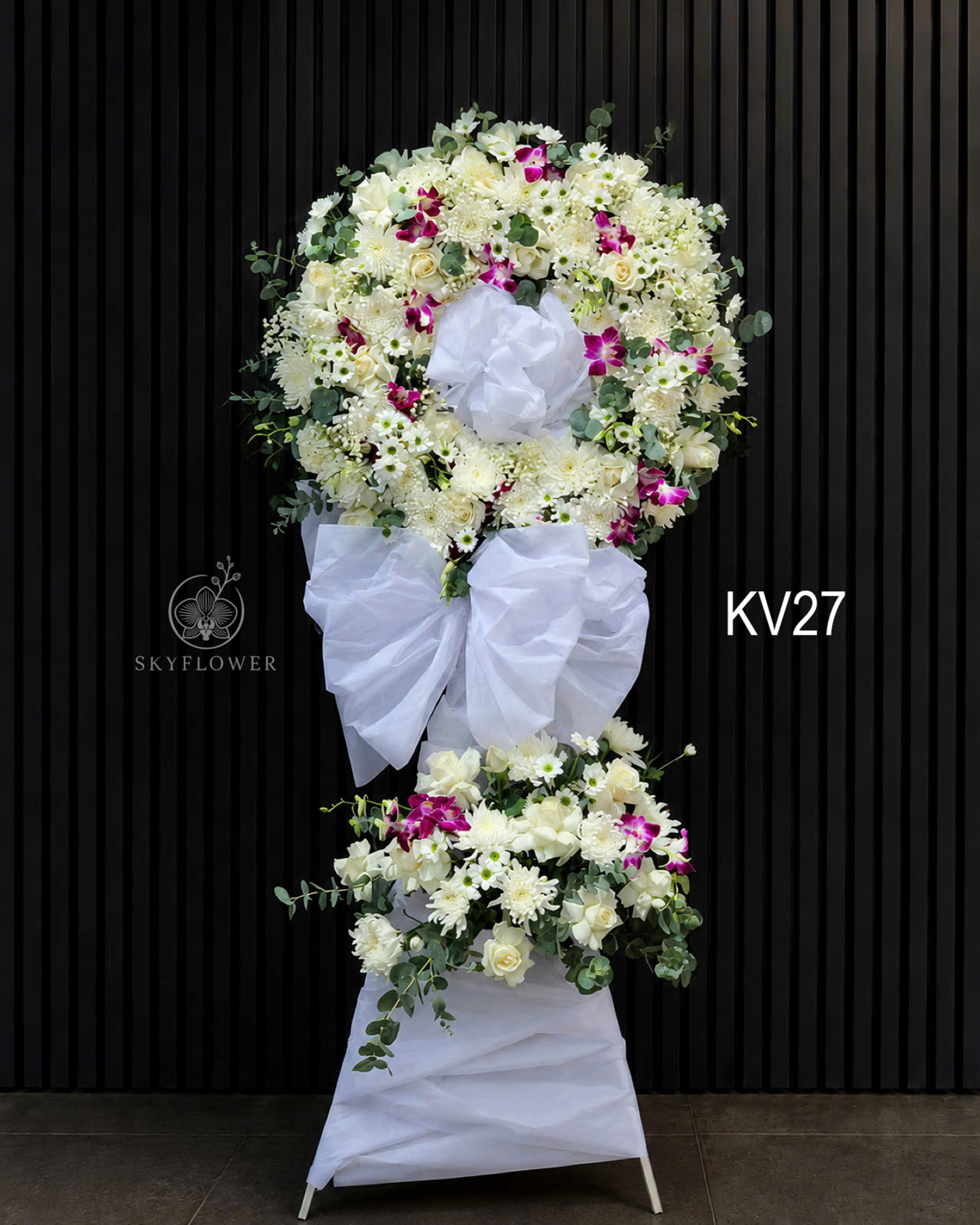 KV27 Kệ hoa viếng lan tím KV27 Vĩnh An